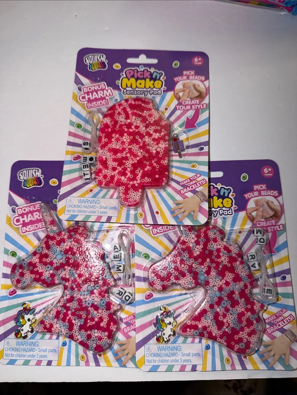 Pick 'n' Make Pink Sensory Pad Kids Bracelet Kit by Pick 'n' Make